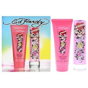 Ed Hardy by Christian Audigier for Women - 2 Pc Gift Set 3.4oz EDP Spray, 6.8oz Body Lotion - 1 of 4