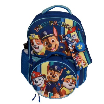 PAW Patrol Kids' 5pc Backpack Set - Blue