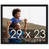 PosterPalooza | Photo Size Modernist Black Picture Frame - UV Acrylic, Foam Board Backing, Hanging Hardware - 2 of 4