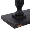 Vintage Wood Console Table Black - Olivia & May: Sturdy Foyer Table, Fixed Shelf - 3 of 3