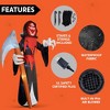 Joyfy 12FT Giant Halloween Inflatable Decoration, Scary Grim Reaper with Scythe for Halloween Indoor Outdoor Yard Lawn Garden Holiday Party Decoration - 4 of 4