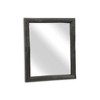 Cheung's Emmalora Painted Natural Wood Bar Framed Mirror - Black - 3 of 4