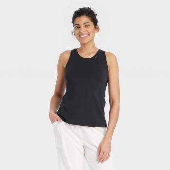 Women's Seamless Cropped Tank Top - All In Motion™ Black S : Target