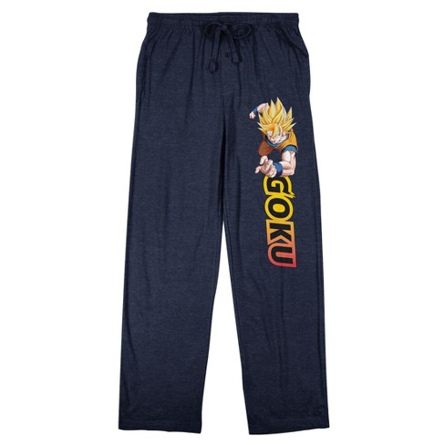 Dragon Ball Z Goku Men's Navy Blue Graphic Sleep Pants-xl : Target