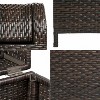 happimess Darla All-Weather Wicker/Metal Swing Top Hideaway Outdoor Trash Can - 4 of 4