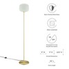Modway Reprise Glass Sphere Glass and Metal Floor Lamp - Opaque Glass Shade, Bulb: 1 E26 60W Max (Not Included) - 2 of 4