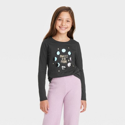 Girls' Long Sleeve Flip Sequin T-Shirt - Cat & Jack™
