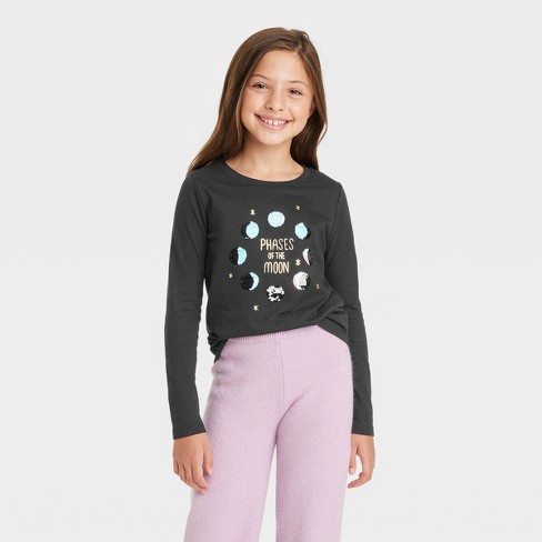 Girls' Long Sleeve Flip Sequin T-Shirt - Cat & Jack™ - image 1 of 4