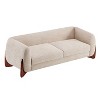 Christopher Knight Home Mia 82.75" Boucle Fabric 3 Seater Sofa Almond - 4 of 4