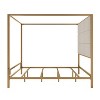 Merax Elegant Modern Canopy Bed with Tall Velvet Upholstered Headboard - 4 of 4