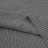 PiccoCasa Sofa Couch Solid Lightweight Cotton Knit Soft Throw Blanket - 4 of 4