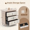 Karl Home 3-Drawer White MDF (Medium-Density Fiberboard) 31.5in. W Chest of Drawer - 3 of 4