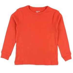 Leveret Kids Long Sleeve Solid Classic Color T-Shirt - 1 of 2