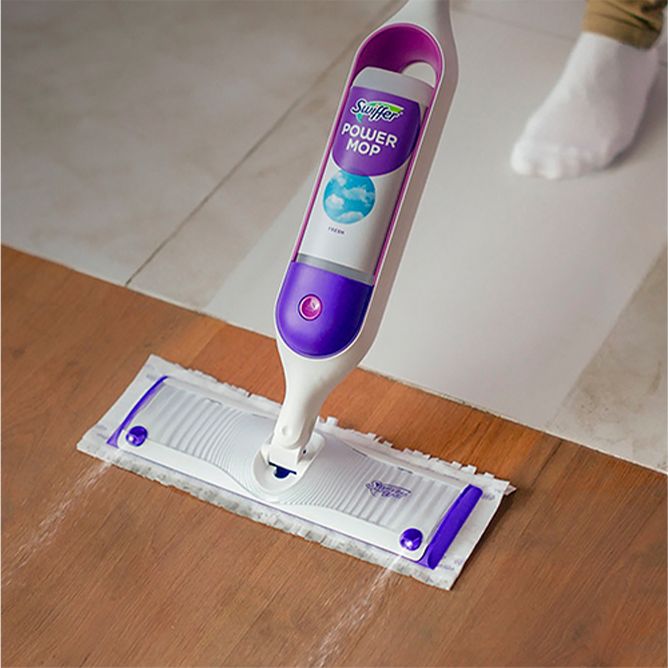 Swiffer Wetjet Floor Mop Starter Kit (1 Spray Mop, 5 Mopping Pads, 1 Floor  Cleaner Liquid Solution) : Target