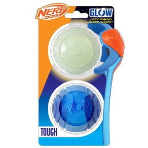 NERF Lightning Glow Solid Foam Sonic Dog Ball Toy - 1 of 4