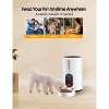WOPET Automatic Cat Feeders 1 Cats Timed Cat Feeder with Stainless Steel Bowl white - 3 of 4