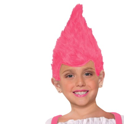 kids pink wig