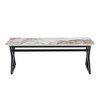 NicBex Modern 47" Rectangle Coffee Table with Black Metal Legs for Living Room and Office - 3 of 4