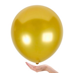 Treasures Gifted Pearlescent Gold Balloons - 18 Inch Latex Balloons - 2 Pack - 1 of 1