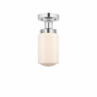Dover - 1 Light Semi-Flush Mount In Industrial Style-8.25 Inches Tall and 6.5 Inches Wide