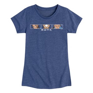 Girls' - Avatar: The Last Airbender - Battle Face Fitted Short Sleeve Graphic T-Shirt - 1 of 4