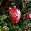Miss Christmas 5.0 Inch Hot Pink & Gold Fabrege Egg Christmas Tree Ornament , Christmas Decor Christmas, Easter, Spring (1PC) - 2 of 4