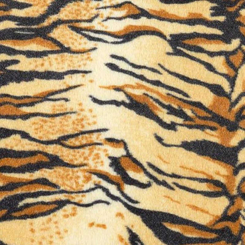 Tiger Faux Fur Bath Mat - Multi 20in x 31in by Carnation Home Fashions, 4 of 5
