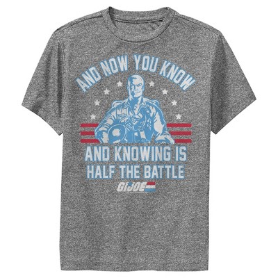 Boy's Gi Joe 80s Cartoon Psa Phrase Performance Tee : Target