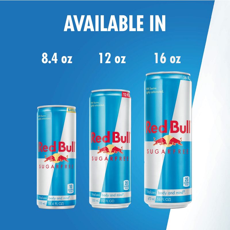 Red Bull Sugar Free Energy Drink - 4pk/8.4 fl oz Cans, 5 of 10