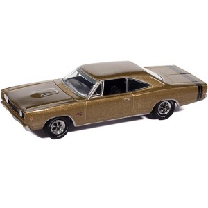 1968 Dodge Coronet R/T Medium Gold Metallic "Vintage Muscle" 1/64 Diecast Model Cars by Auto World - 1 of 1