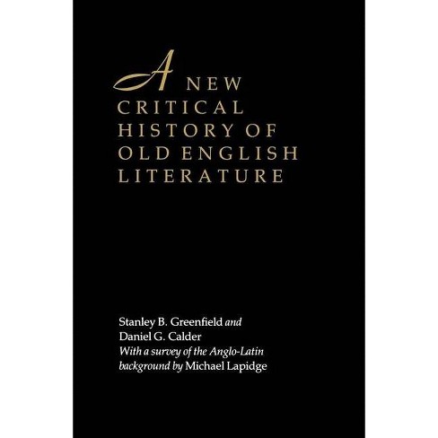 a critical history of english literature