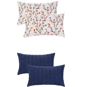 REGALWOVEN 4 Pcs Modern Soft Cozy Throw Pillow Covers for Home Decor 12" x 20" - 1 of 4