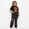 Women's Lewis & Friends™ Lewis The Pumpkin Ghoul™ Short Sleeve Graphic T-Shirt - Black - 3 of 4