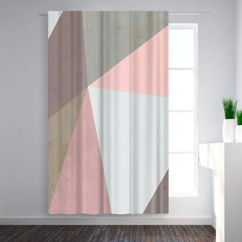 Americanflat Delicate Geometry by Emanuela Carratoni Blackout Rod Pocket Single Curtain Panel 50x84