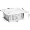 304 Stainless Steel Chimney Cap Cover - Adjustable Fireplace Flue Vent Top with Metal Strips, Screws & Gloves Included - 3 of 4