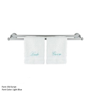 BC BARE COTTON Luxury Hotel & Spa Bride and Groom Towel Set Wedding Engagement - 1 of 1