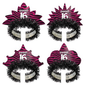 Beistle Sweet 16 Tiaras, (24/Pkg) Multicolored - 1 of 1