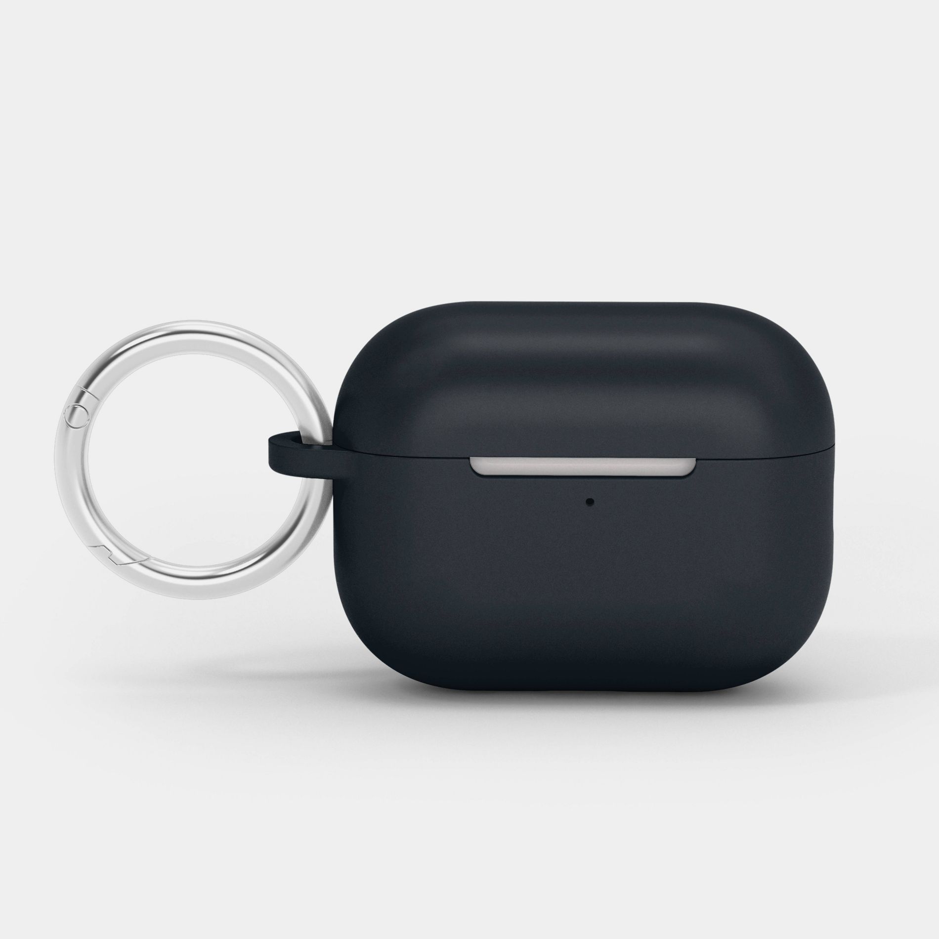 AirPods Pro (1/2 generation) Silicone Case with Clip - heyday™ Black with Silver