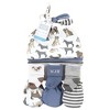 Hudson Baby Infant Boy Caps, Mittens and Socks Set, Dog, 0-6 Months - 2 of 4