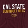 Men's California State University Dominguez Hills Official Stacked Adult T-Shirt Maroon - 2 of 4