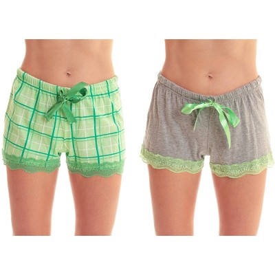 Just Love Women’s Pajama Shorts – Soft Cotton Lounge Sleep Shorts with Drawstring Waist