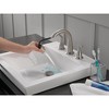 Mixxidea Bathroom Faucet, Widespread Bathroom Faucet 3 Hole with Pull Down Sprayer SpotShield Stainless - 2 of 3