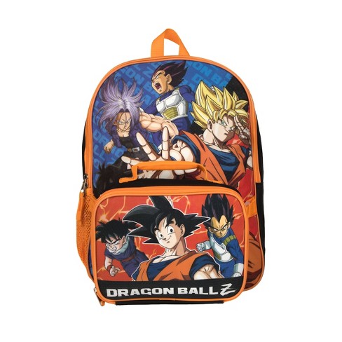 Bioworld Dragon Ball Z 16 Inches Large Backpack with Lunch Bag