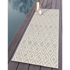 Jill Zarin Outdoor Turks and Caicos Trellis Woven Area Rug - 1 of 4