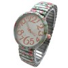 Olivia Pratt Big Dial Easy Reader Watch Floral Elastic Stretch Band Wristwatch Women Watch - 3 of 3