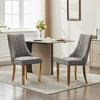 CAVINAS Upholstered Dining Chairs Set of 2, Modern Kitchen Chair Living Room Chair with Wood Legs and High Back for Kitchen, Dining Room - 2 of 4
