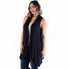 Plus Asymmetric Open Front Cardigan - 24seven Comfort Apparel™ - 2 of 3