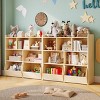 Kids Toy Storage Organizer w/ 5 Cubbies & 2 Drawers - Playroom, Nursery & Bedroom Bookshelf Chest - 4 of 4