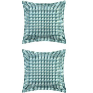 Unique Bargains Retro Plaid Decorative Throw Pillow Covers With Pattern 2 Pcs - 1 of 4