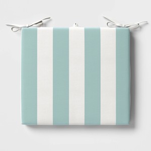 18"x20" Cabana Stripe Outdoor Chair Seat Cushion - Threshold™ - 1 of 4
